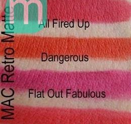 Clip REVIEW 14 màu Son MAC Lipstick son-moi-mac-all-fired-up-so-sanh-mau