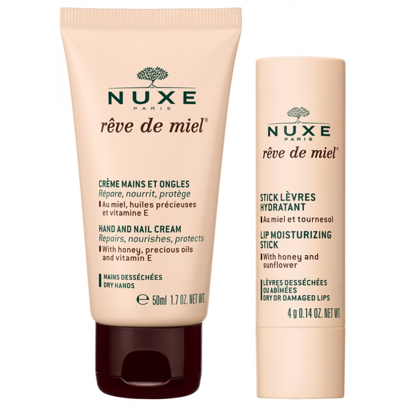 Set Kem Tay Và Son Dưỡng Thỏi Nuxe Set Kem Tay Và Son Dưỡng Thỏi Nuxe