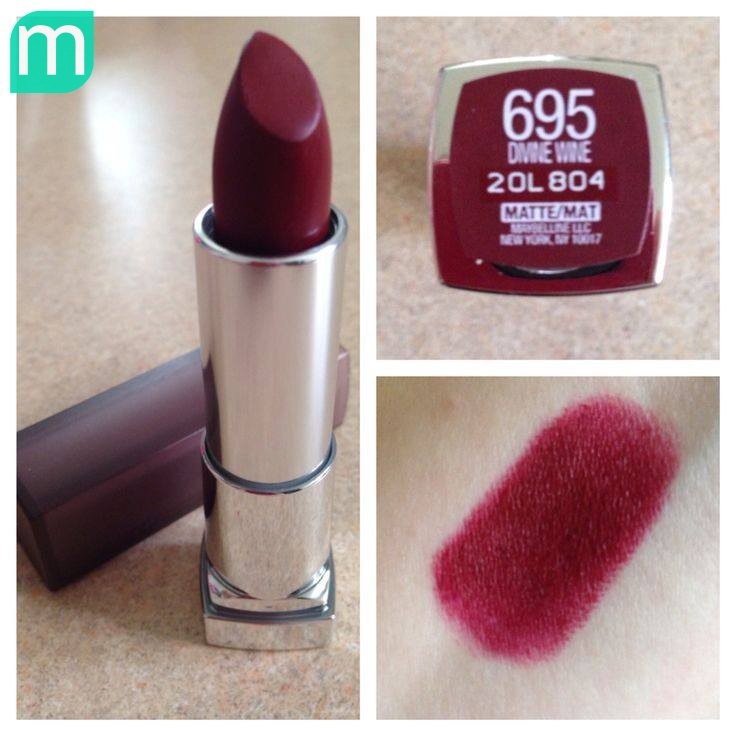 Kết quả hình ảnh cho Son Maybelline Color Sensational Creamy Matte Lip Color, 695 Divine Wine