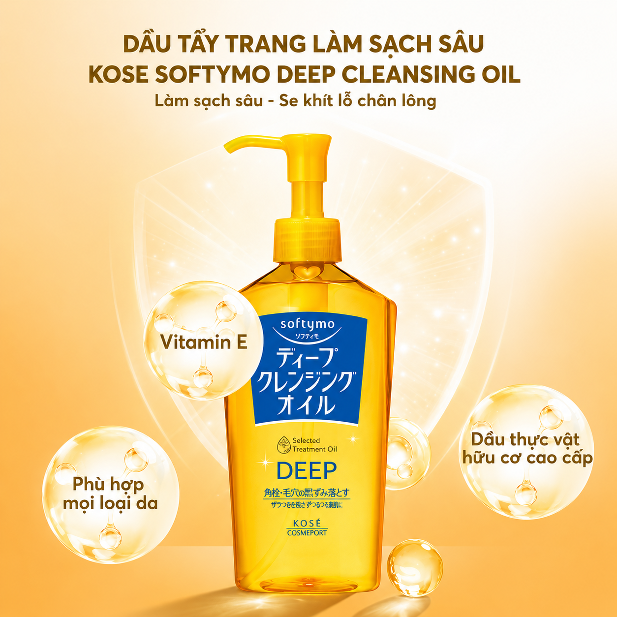 Dầu Tẩy Trang Kose Softymo Deep Cleansing Oil 240ml Dầu Tẩy Trang Kose Softymo Deep Cleansing Oil 240ml