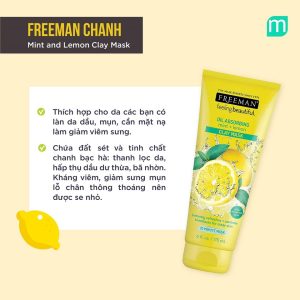 Mặt nạ Freeman Mint and Lemon Clay Mask