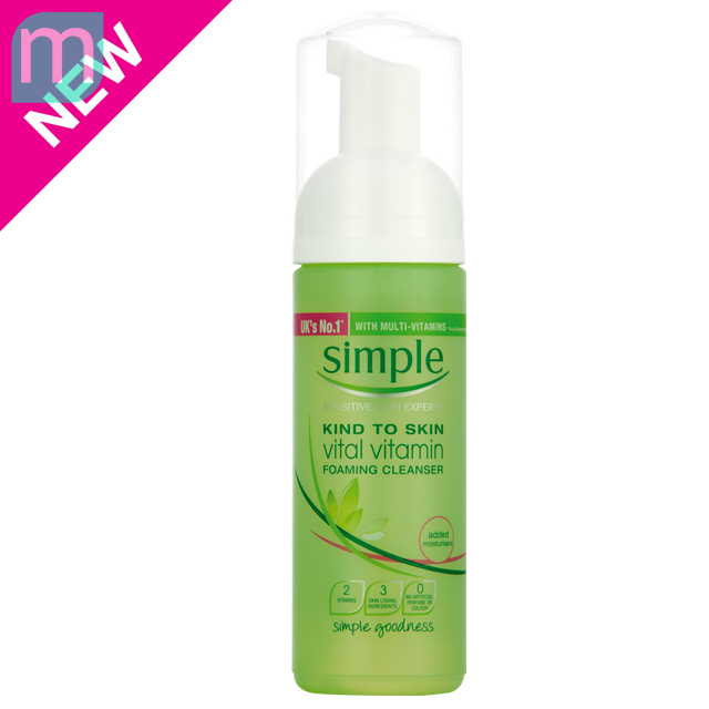 simple kind to skin vital vitamin foaming cleanser