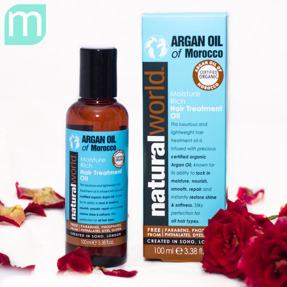 Dầu Dưỡng Tóc Natural World Moroccan Argan Oil Hair Treatment Oil 100ml Dau-duong-toc-Natural-World-Moroccan-Argan-Oil-Hair-Treatment-Oil-100ml-1