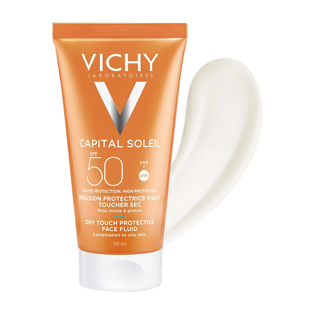 Kem Chống Nắng Vichy Capital Soleil Dry Touch Protective Face Fluid SPF50 50ml Kem Chống Nắng Vichy Capital Soleil Dry Touch Protective Face Fluid SPF50 50ml