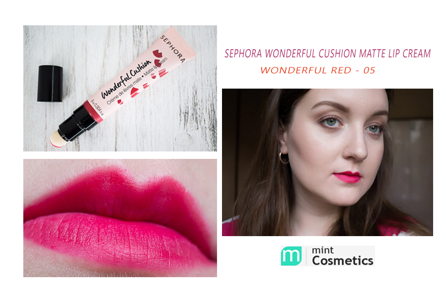 Son Sephora Wonderful Cushion Matte Lip Cream - 05 Wonderful Red Son-Sephora-Wonderful-Cushion-Matte-Lip-Cream-Wonderful-red-2