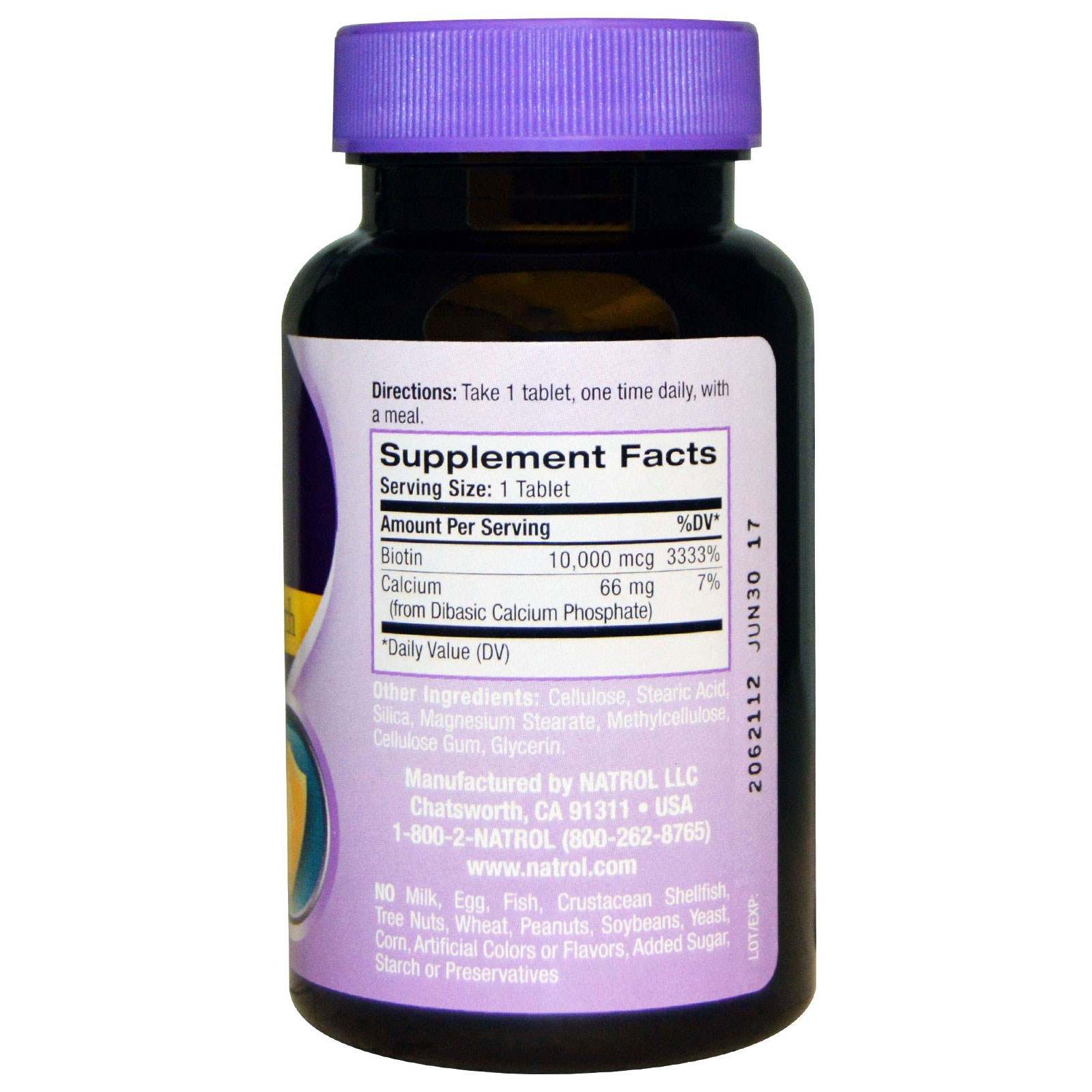 Viên Uống Natrol Biotin 10000 mcg thuoc-natrol-biotin-10000-1