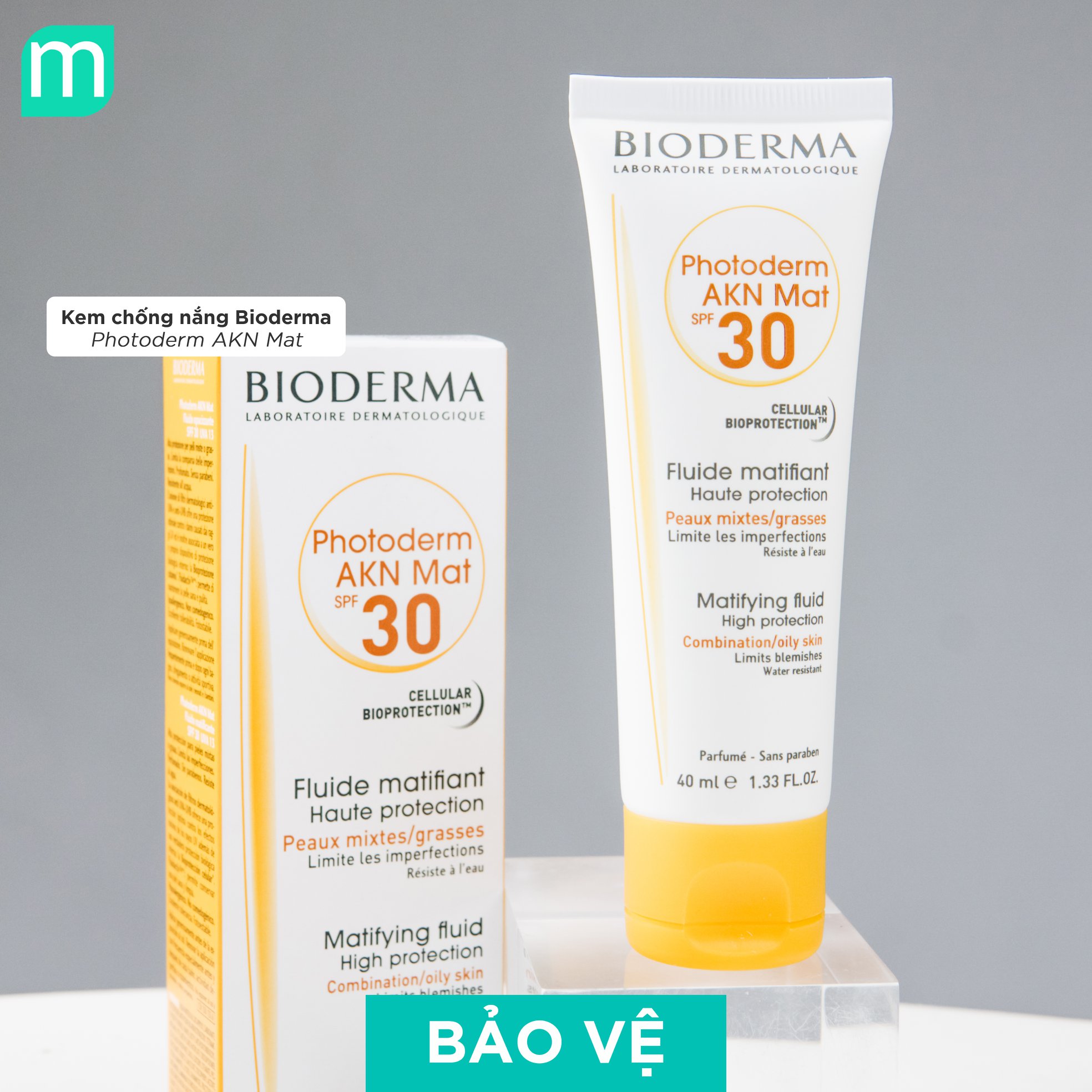 Kem Chống Nắng Bioderma Photoderm AKN Mat SPF 30 40ml Kem Chống Nắng Bioderma Photoderm AKN Mat SPF 30 40ml - Ảnh 6