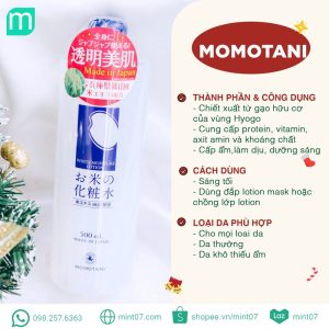 Nước Hoa Hồng Momotani White Moisture Lotion