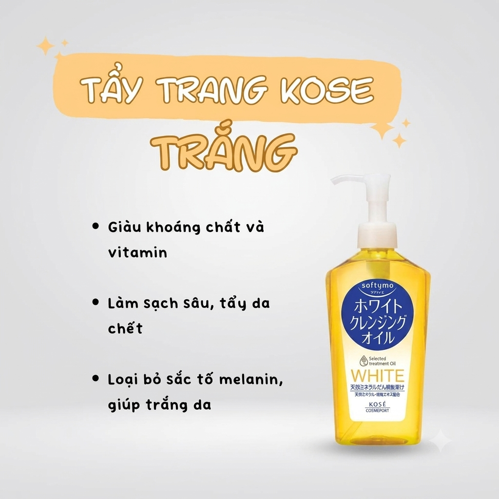 Dầu Tẩy Trang Kose White Cleansing Oil 230ml Dầu Tẩy Trang Kose White Cleansing Oil 230ml
