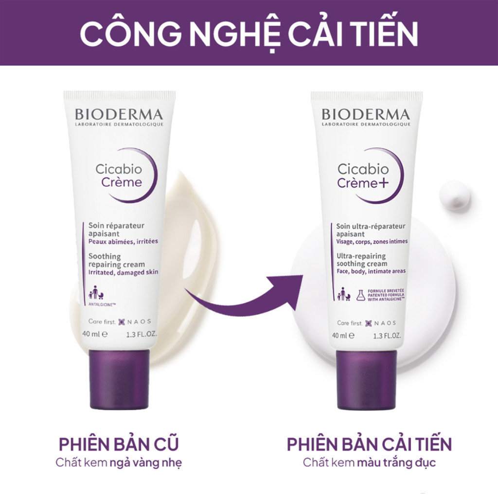 Kem Phục Hồi Da Bioderma Cicabio Cream+ 40ml Kem Phục Hồi Da Bioderma Cicabio Cream+ 40ml