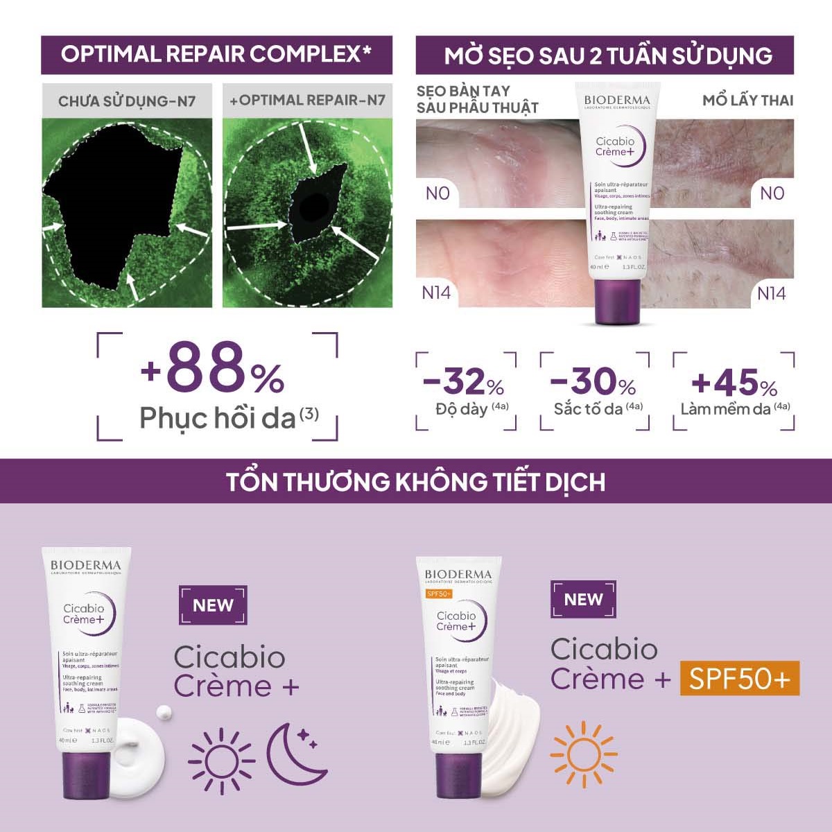 Kem Phục Hồi Da Bioderma Cicabio Cream+ 40ml Kem Phục Hồi Da Bioderma Cicabio Cream+ 40ml