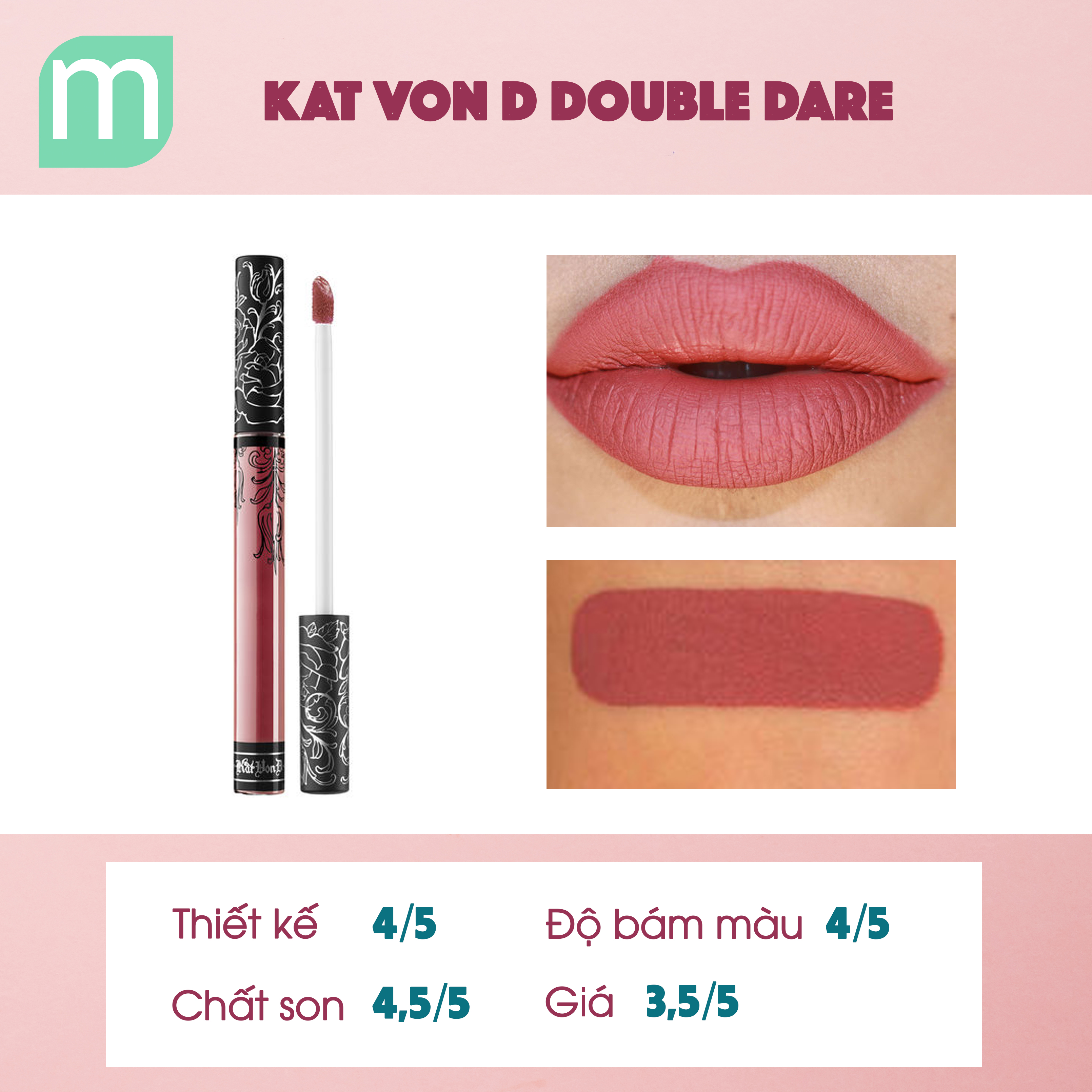 Review 6 Dòng Son Kem Lì Tone Hồng Đất
