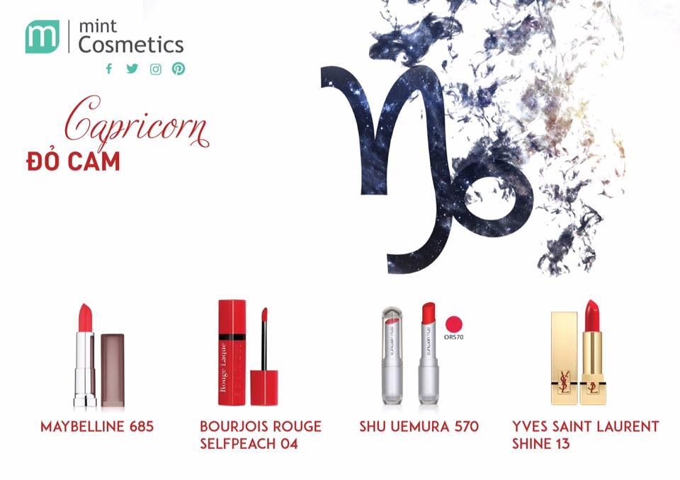 Chọn Son Cho 12 Cung Hoàng Đạo Chọn Son Cho 12 Cung Hoàng Đạo
