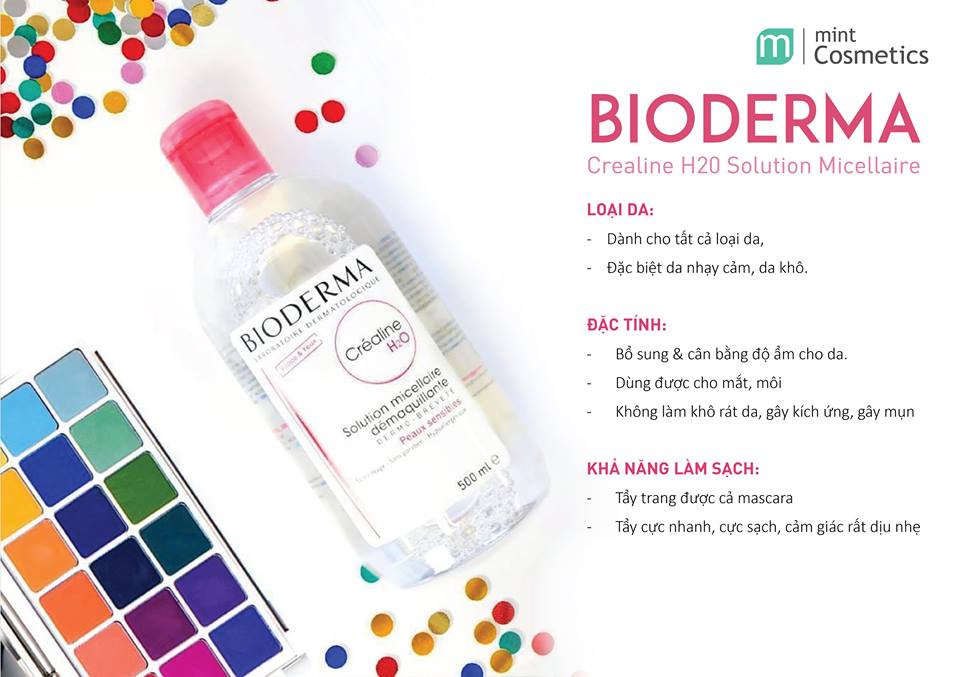 Cuộc chiến tẩy trang cho da nhạy cảm Bioderma Crealine H20– Hydrabio H20 cuoc-chien-tay-trang-cho-da-nhay-cam-bioderma-crealine-h20-hydrabio-h20