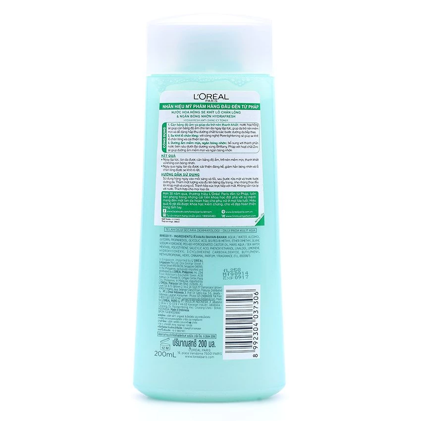 Nước Hoa Hồng L'ORÉAL Hydra Fresh Anti-Shine 200ml https://mint07.com/wp-content/uploads/2018/01/Nuoc-hoa-hong-LORÉAL-Hydra-Fresh-Anti-Shine-200ml-review-2.png