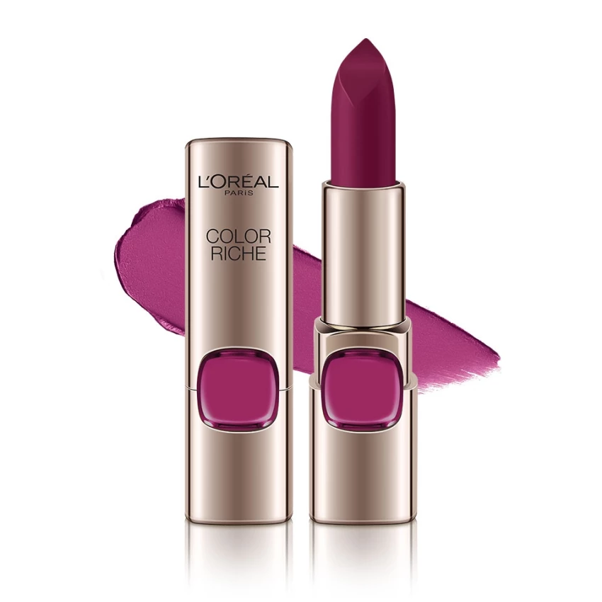 Son L'Oreal ParisColor Riche Moist Matte 235 https://mint07.com/wp-content/uploads/2018/01/Son-LOreal-ParisColor-Riche-Moist-Matte-235-swatch.png