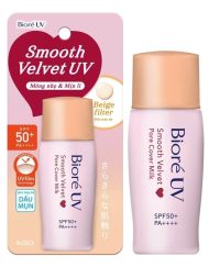 Sữa Chống Nắng Biore UV Smooth Velvet Pore Cover Milk SPF 50+ PA++++