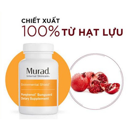 Viên uống chống nắng nội sinh Murad Pomphenol Sunguard Dietary Supplement Viên uống chống nắng nội sinh Murad Pomphenol Sunguard Dietary Supplement - Ảnh 5