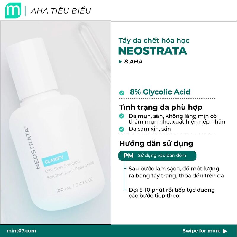 Tẩy da chết hóa học NeoStrata Refine Oily Skin Solution 8 AHA - Ảnh 5