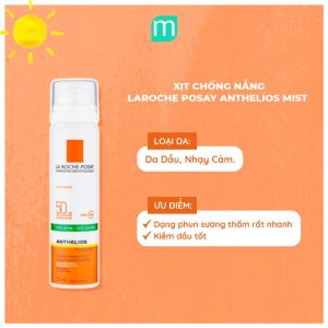 Xịt Chống Nắng La Roche-Posay Anthelios Mist SPF50 75ml