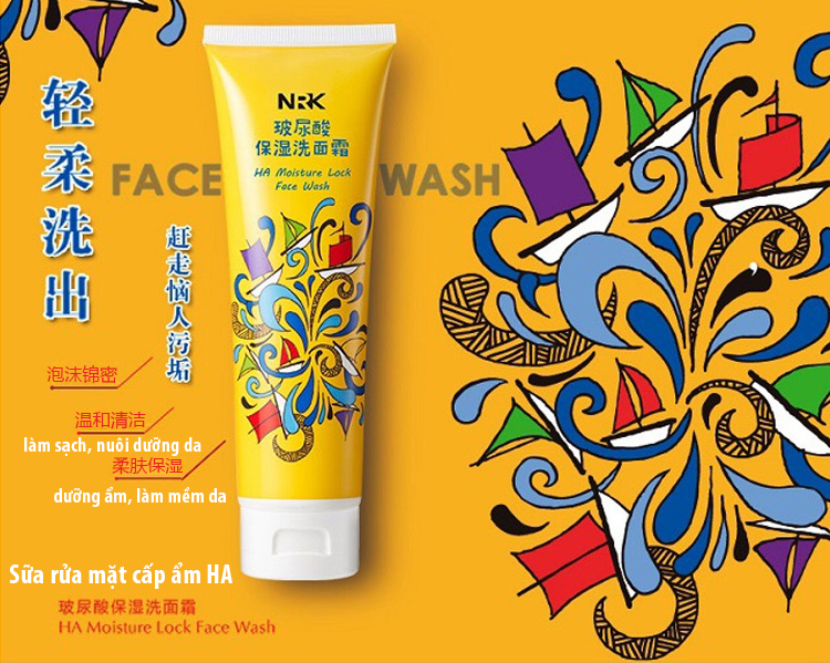 Sữa Rửa Mặt Cấp Ẩm Naruko HA Moisture Lock Face Wash 100ml sũa-rủa-mạt-cap-ảm-naruko-ha-moisture-lock-face-wash-100ml