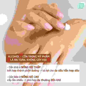 Giải Oan Về Cồn Trong Mỹ Phẩm