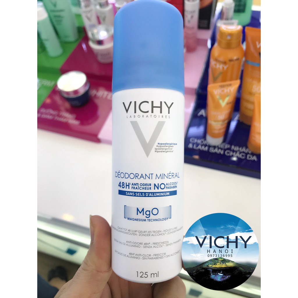 Xịt Khử Mùi Vichy Mineral 125ml xit-khu-mui-vichy-mineral-125ml