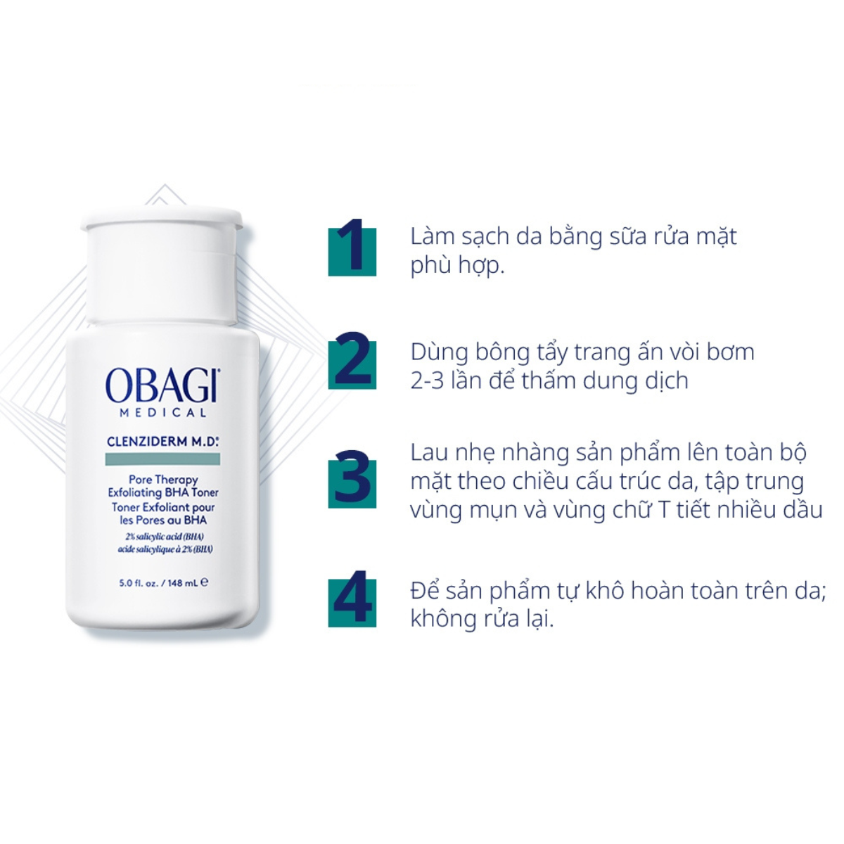 Treatment Obagi Clenziderm MD Pore Therapy Exfoliating BHA Toner 148ml