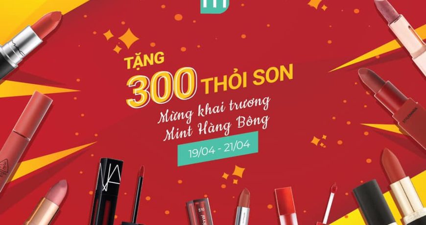 Tặng 300 Thỏi Son Mừng Khai Trương Mint Hàng Bông tang-300-thoi-son-mung-khai-truong-mint-hang-bong