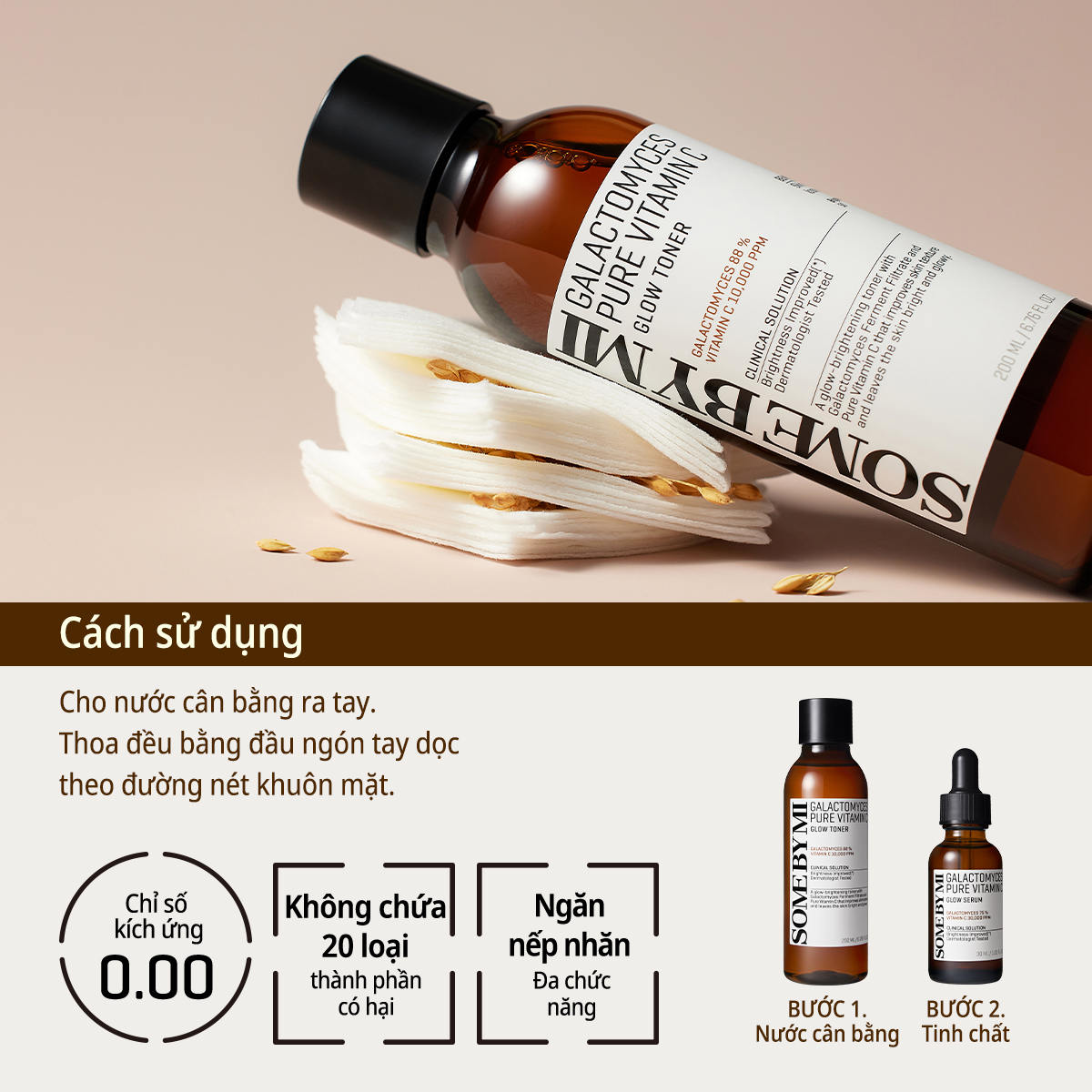 Nước Hoa Hồng Some By Mi Galactomyces Pure Vitamin C Glow Toner Nước Hoa Hồng Some By Mi Galactomyces Pure Vitamin C Glow Toner