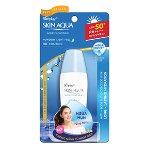 Sữa Chống Nắng Sunplay Skin Aqua Acne Clear Milk SPF50+ PA++++ sua-chong-nang-sunplay-skin-aqua-acne-clear-milk-spf50+-pa++++