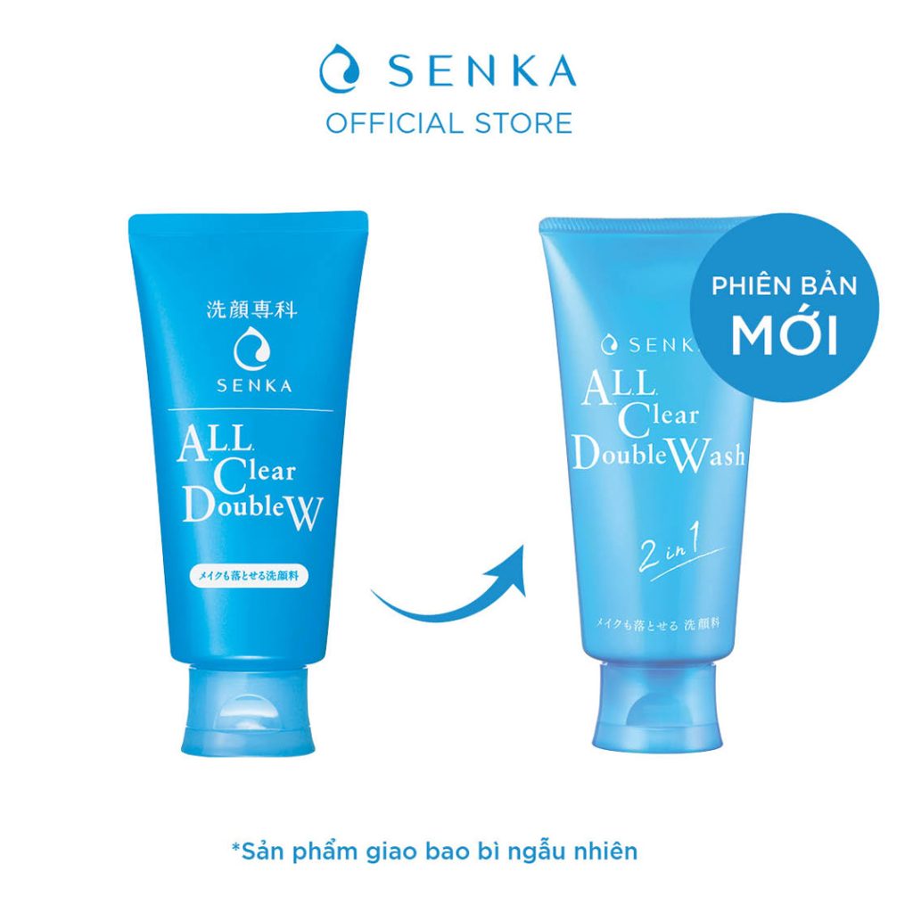 Sữa Rửa Mặt Senka Kiêm Tẩy Trang All Clear Double W