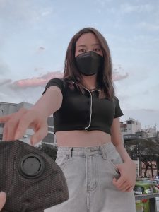 Khẩu Trang Airphin Đen Pollution Fighter Chống Ô Nhiễm PM 2.5