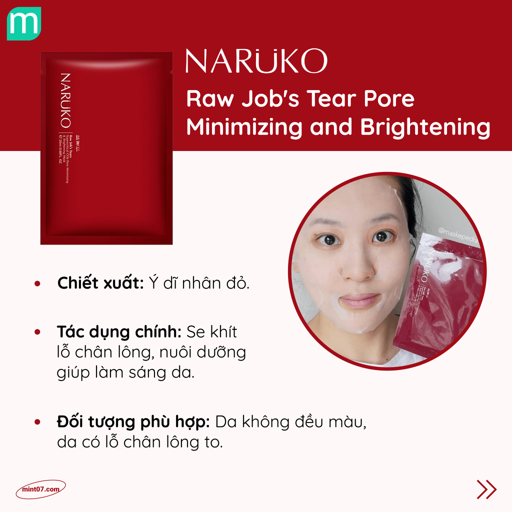 Mặt Nạ Giấy Naruko Sheet Mask