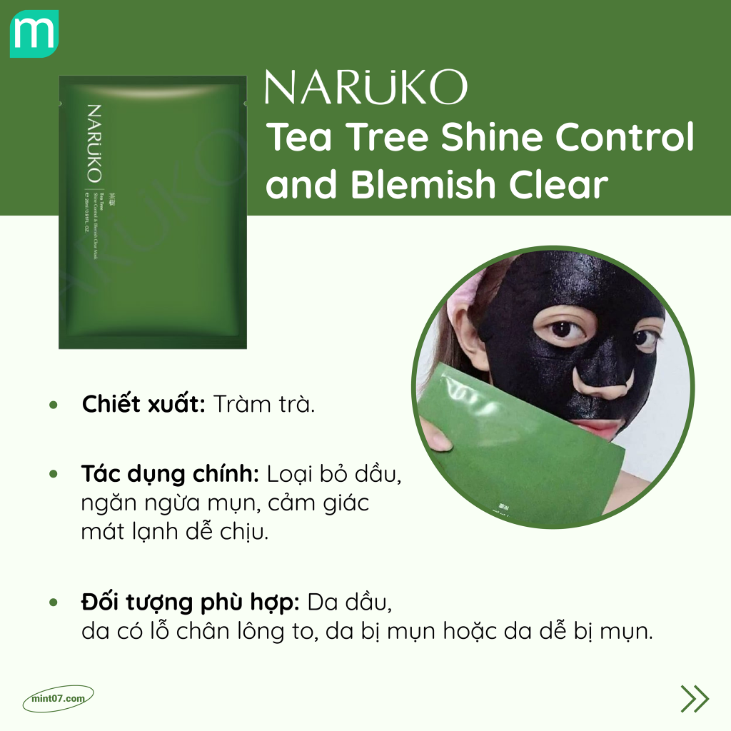 Mặt Nạ Giấy Naruko Sheet Mask