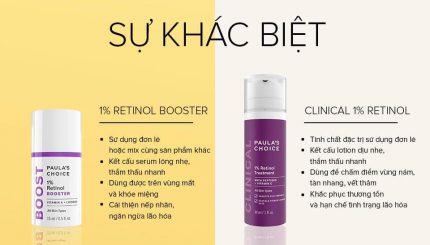 So Sánh Paula's Choice Retinol Booster Và Clinical so-sanh-paulas-choice-retinol-booster-va-clinical