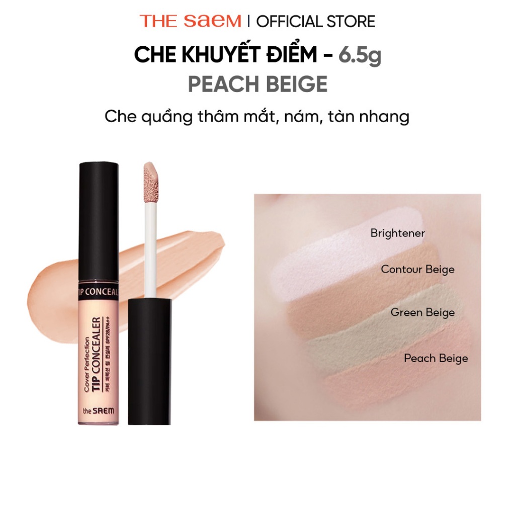 Che Khuyết Điểm The Saem Cover Perfection Tip Concealer