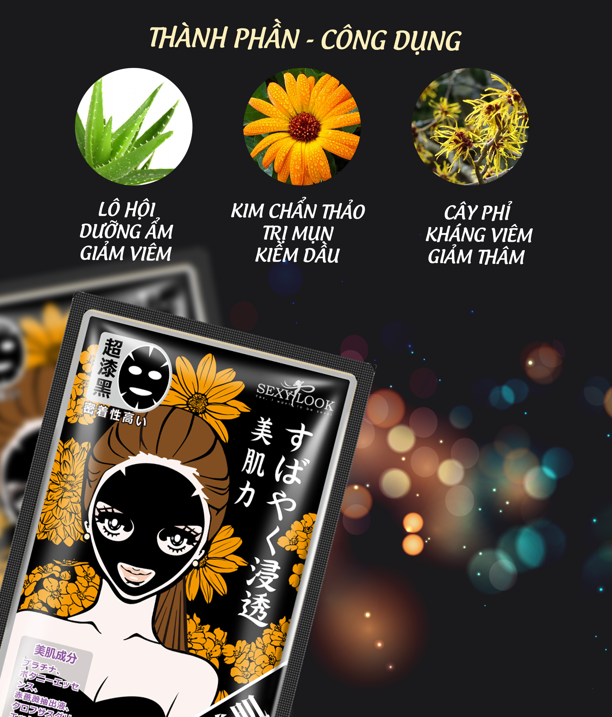 Hộp Mặt Nạ Sexy Look Cúc Vàng Trắng Da & Ngừa Mụn 5 Miếng Dòng Thải Độc hop-mat-na-sexy-look-cuc-vang-trang-da-ngua-mun-5-mieng-dong-thai-doc