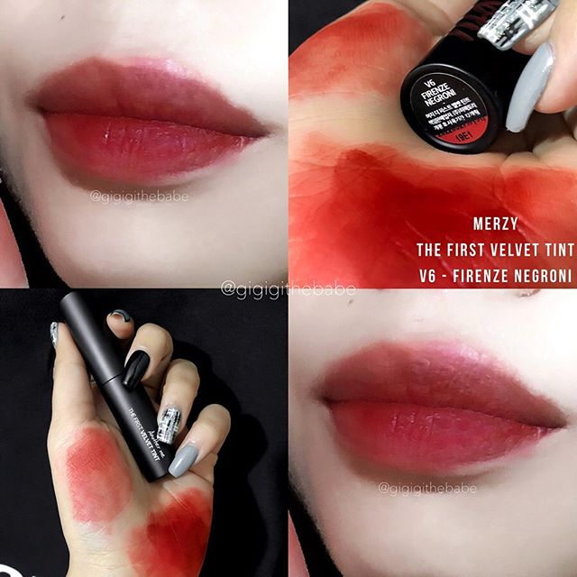 Son Kem Merzy The First Velvet Tint V6 Firenze Negroni (Vỏ Đen) son-kem-merzy-the-first-velvet-tint-v6-firenze-negroni-vo-den1