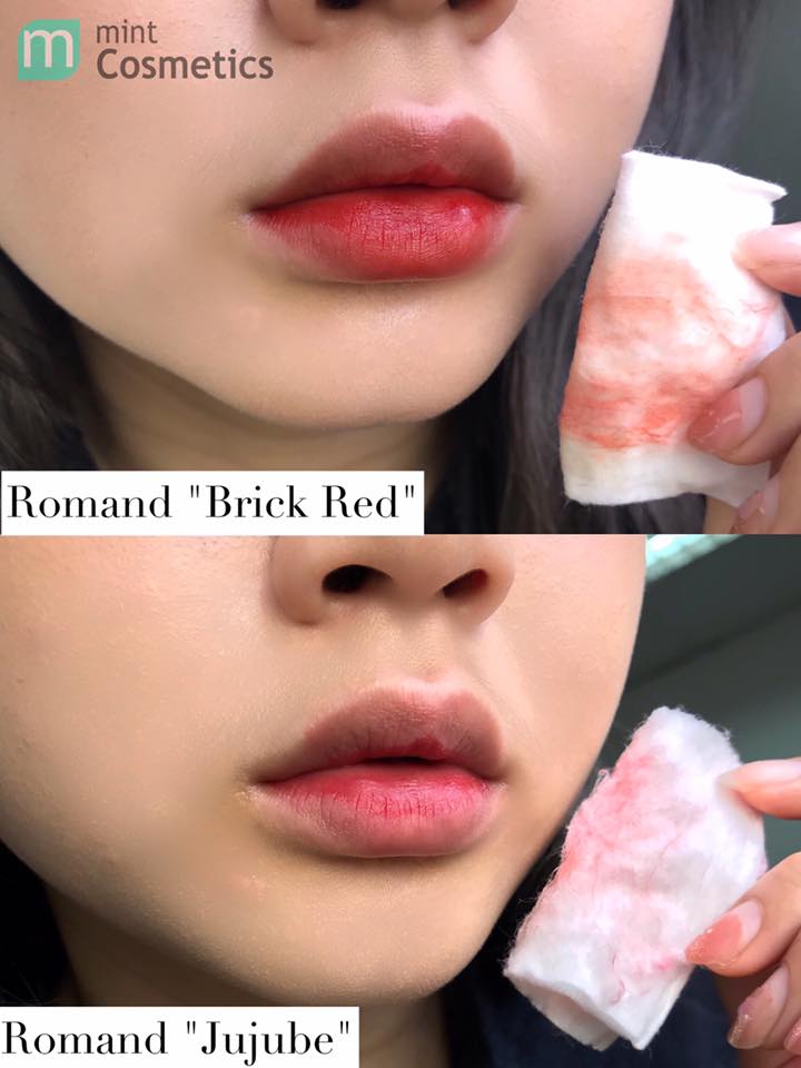 Swatch Review 2 Son Bóng Nổi Như Cồn Từ Nhà Romand swatch-review-2-son-bong-noi-nhu-con-tu-nha-romand