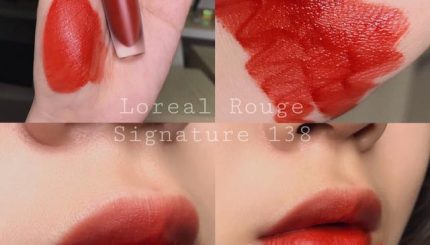 Swatch Review Son Kem Loreal Signature Màu 138 Honored swatch-review-son-kem-loreal-signature-mau-138-honored3
