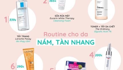 Gợi Ý Routine Chăm Sóc Da Nám Tàn Nhang goi-y-routine-cham-soc-da-nam-tan-nhang