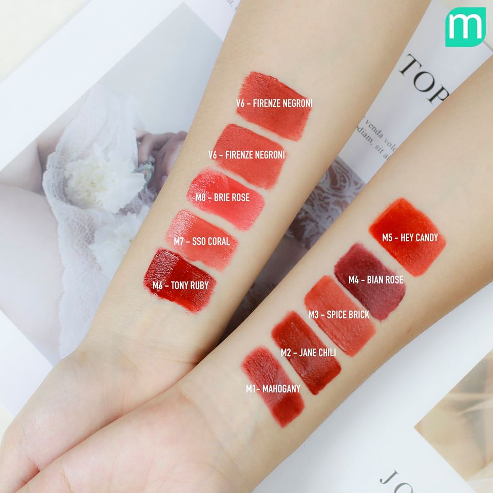 Swatch Review Các Dòng Son Merzy Tại Mint swatch-review-cac-dong-son-merzy-tai-mint