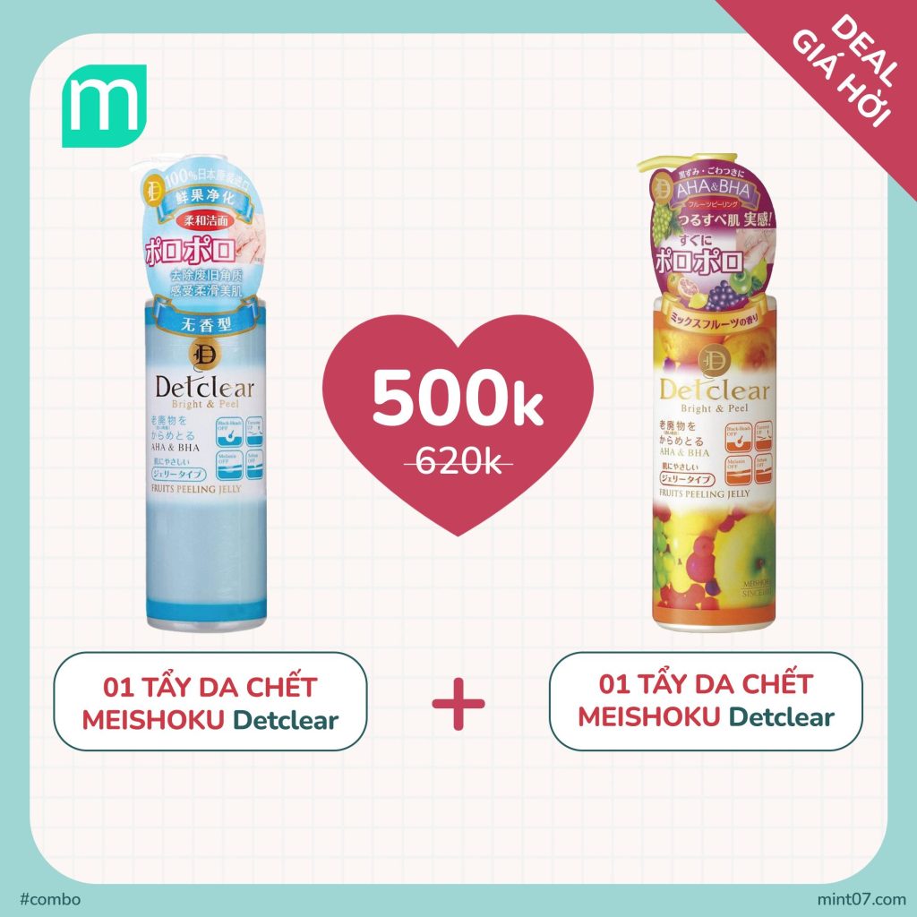 Combo 2 Tẩy Da Chết Meishoku Detclear
