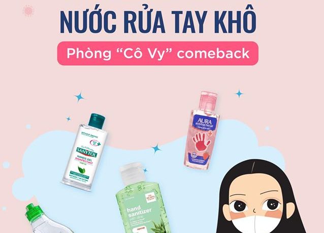 Sale 15% Nước Rửa Tay Khô Mùa Cô Vy Sale 15% Nước Rửa Tay Khô Mùa Cô Vy