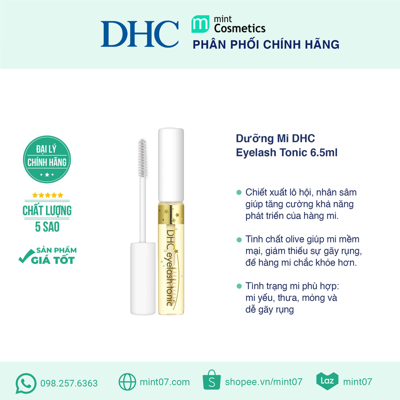 Dưỡng Mi DHC Eyelash Tonic 6.5ml Dưỡng Mi DHC Eyelash Tonic 6.5ml - Ảnh 2