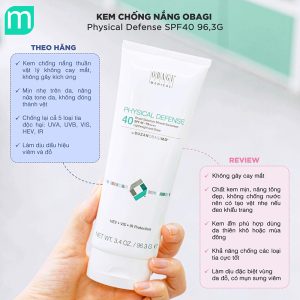 Kem Chống Nắng Obagi Physical Defense Broad Spectrum SPF40