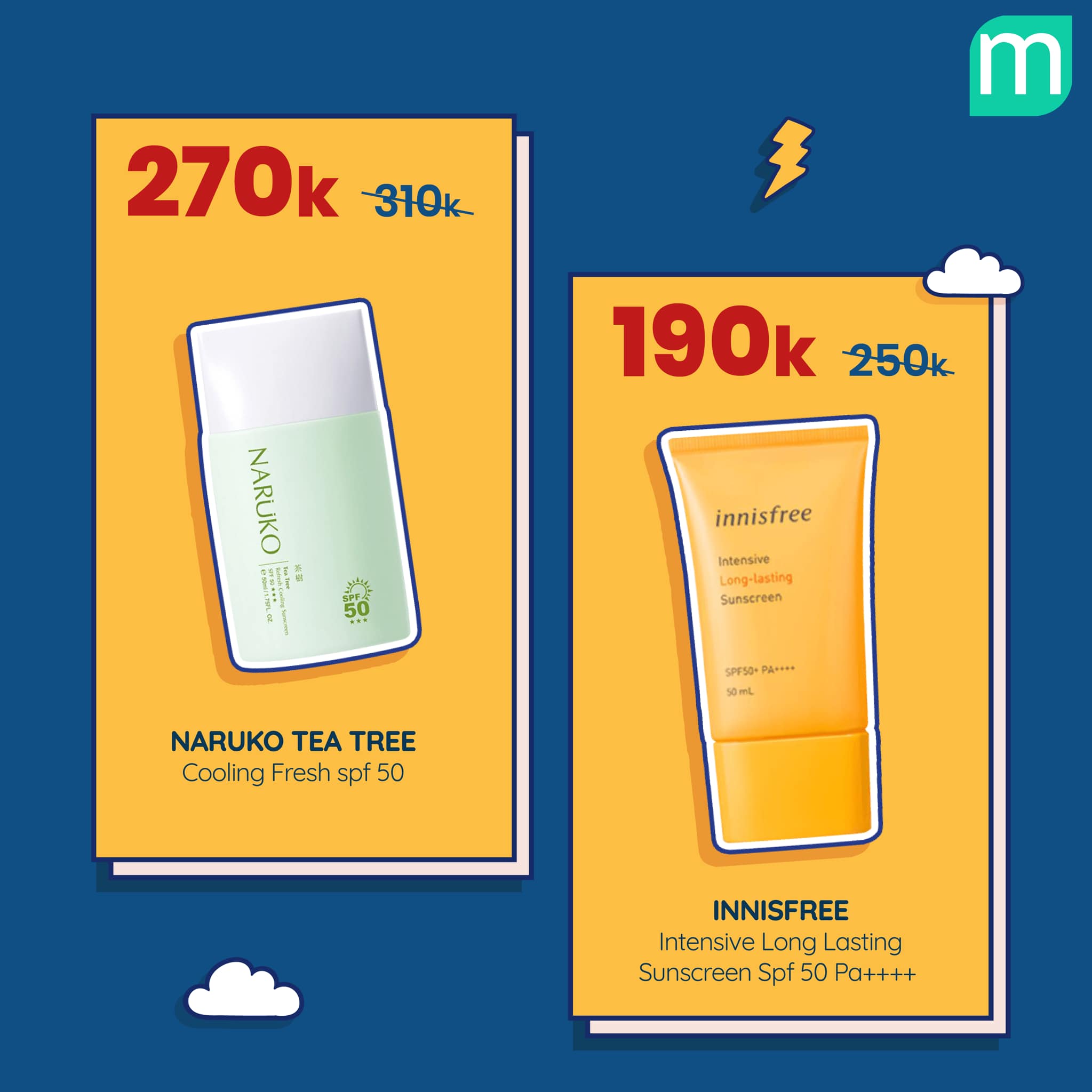 Sale Kem Chống Nắng Up To 42% Mừng Quốc Khánh