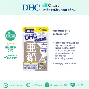 Viên Uống DHC Bổ Sung Kẽm 30 Viên