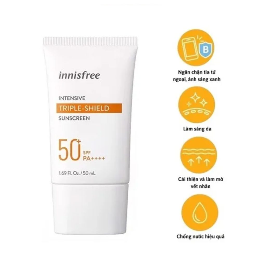 Kem Chống Nắng Innisfree Intensive Triple Shield SPF50